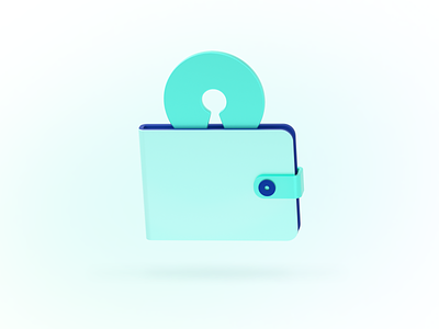 Open Source Wallet 3d icon open source pictogram wallet