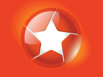 VideoGuard Brand 3d diaphragm orange shutter sphere star