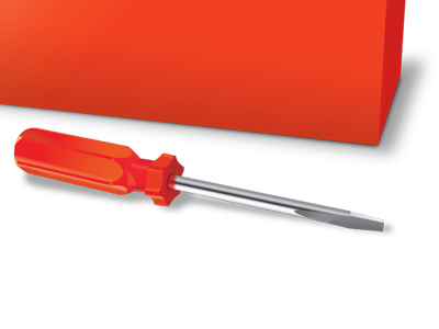Screwdriver orange screwdriver tool