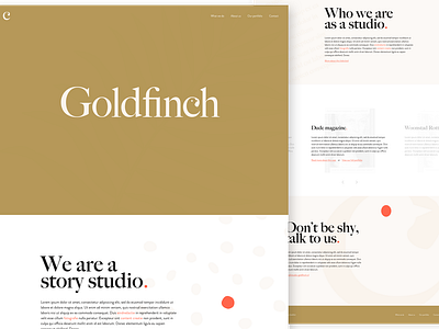 Goldfich Studio Homepage