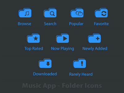 Music App Folder Icons - Tab Icon app icon