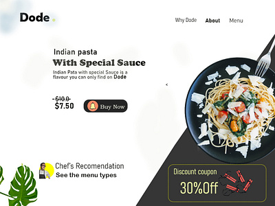 Website Design pasta photoshop website design