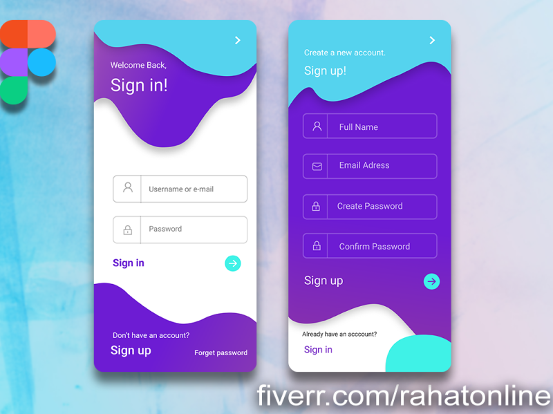 Sign in & sign out UI UX design by Md Rahat Khondokar on Dribbble