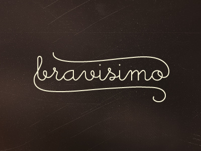 Bravisimo Logo Idea little days script type