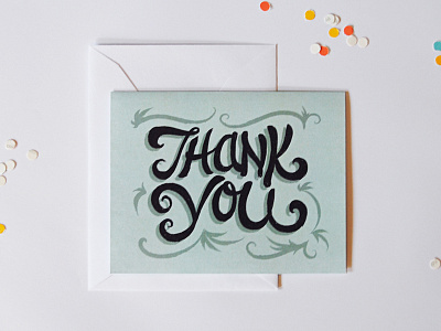 Why Thank You Card cards hand lettering paperie stationery typography