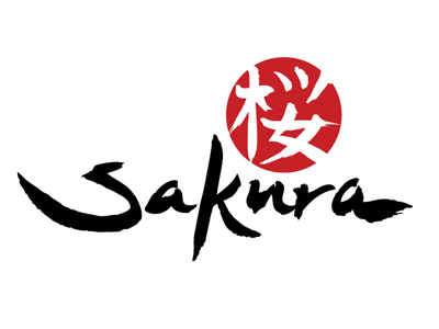 Sakura Logo branding brush calligraphy logo