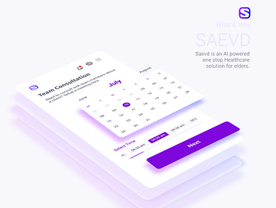 Saevd | AI Powered Healthcare For Elders app branding design icon logo typography ui ux