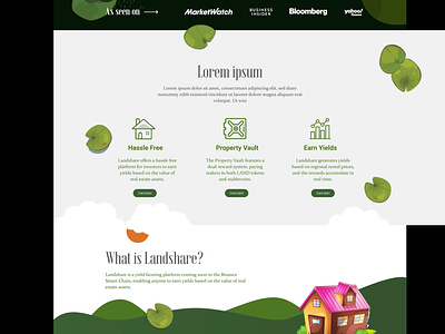 Land Share app branding design ui ux webdesign website