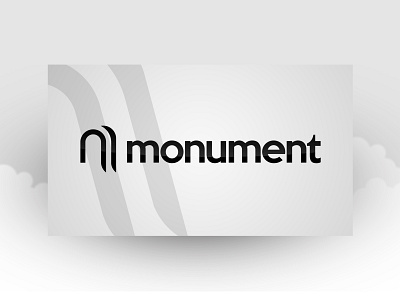 Monument Logo design adobe black brand branding clean design identity logo logomark logotype mark modern monochrome simple unique white