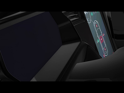 HMI Car Dashboard 3d animation aut automotive concept design graphic design hmi motion graphics ui ux
