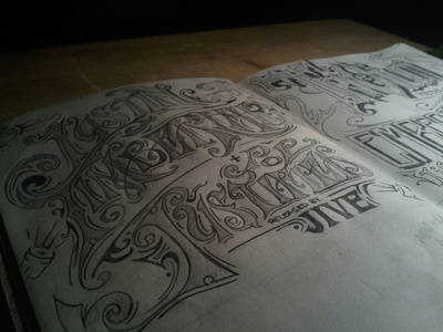 Ember To Timberlake hand drawn illustration justin timberlake trivium typography vintage