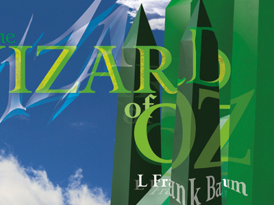 Wizard Of Oz reading Calendar fragmentation green reflection typography wizard of oz