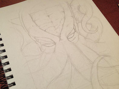 Starting Cthulhu book cover cthulhu drawing pencil redesign
