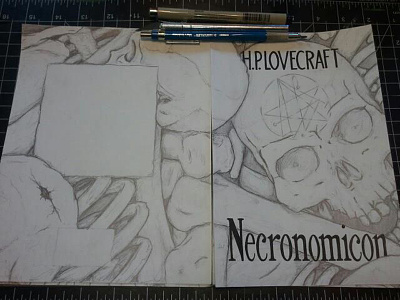 Necronomicon free hand necronomicon sketch typography