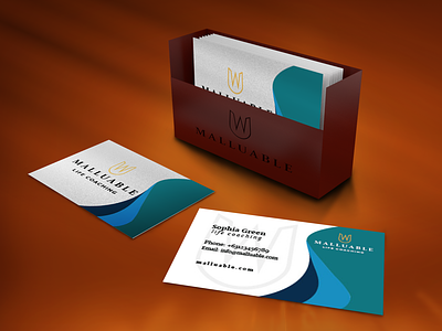 Malluable business Card branding creative design gradients graphic design illustration logo