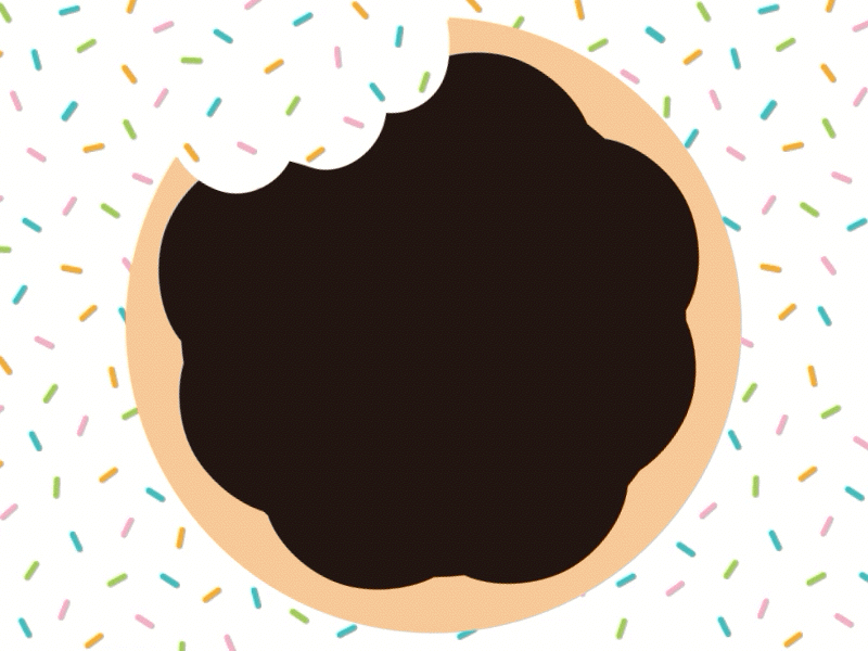 Doughnut Logo Animation animation flat gif idea logo principle sketch