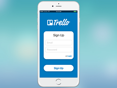 Trello Sign Up Form - Daily UI