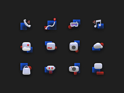 3D-ICON app design flat icon ui ux