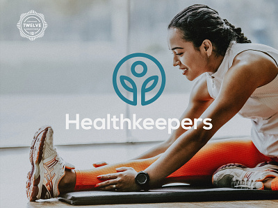 Healthkeepers - Branding abstract community fitness friendly geometric gym health healthy lifestyle minimal modern nutrition simple workout