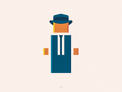 Frank Sinatra anybuddy character design flat frank geometric minimal sinatra