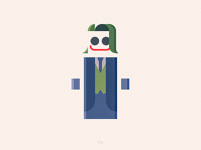 Joker anybuddy batman character dark design flat geometric joker knight minimal