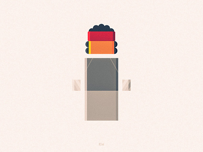 Rocky Balboa anybuddy balboa boxing character design flat geometric minimal rocky