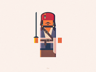 Jack Sparrow anybuddy character design flat geometric jacksparrow minimal