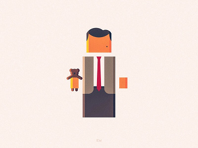 Mr. Bean anybuddy bean bear character design flat geometric minimal teddy