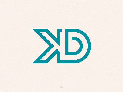 KD brand branding geometric identity logo mark minimal symbol