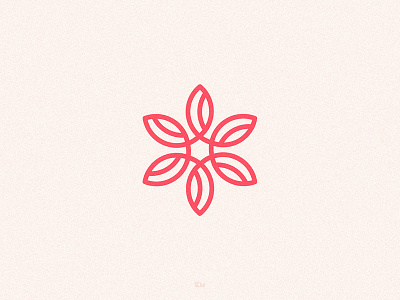 Floral mark brand branding floral identity line logo mark minimal modern symbol