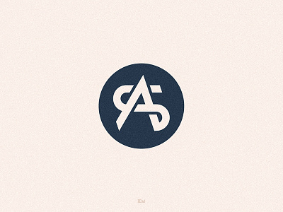 AS brand branding identity line logo mark minimal symbol