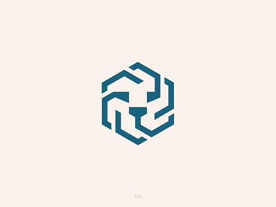 Lion Mark brand branding geometric hexagon identity line lion logo mark minimal modern symbol