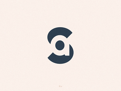 SA Mark brand branding identity logo mark minimal sa symbol