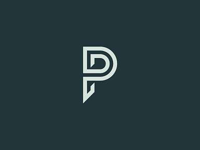 P brand branding form identity letter logo mark minimal monogram p symbol