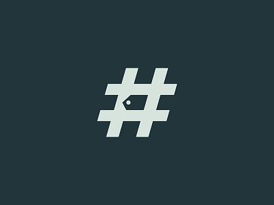 Hashtag brand branding hashtag identity logo mark minimal negative space symbol tag