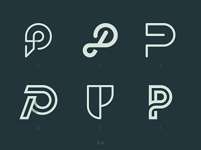 P Marks brand branding identity letterform logo mark minimal monogram p symbol
