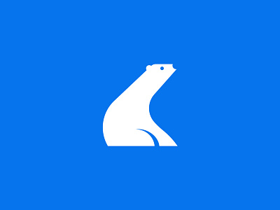 Polar Bear animal bear branding identity logo mark minimalist negative space polar