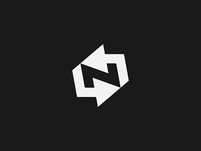 N Arrows arrows branding geometric identity logo logotype mark minimal monogram negativespace symbol typography