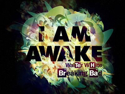 I Am Awake typography