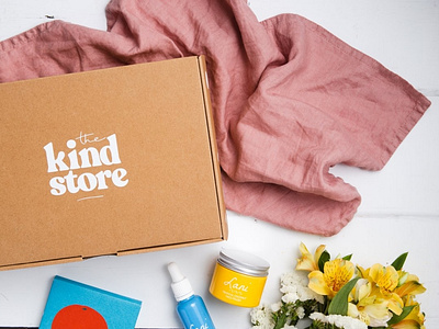 The Kind Store Gift Box Brand Identity Design branding design logo packaging packaging design sustainable