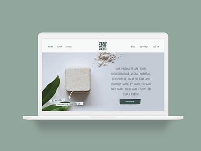 Zero Waste Path Sustainable Website Design