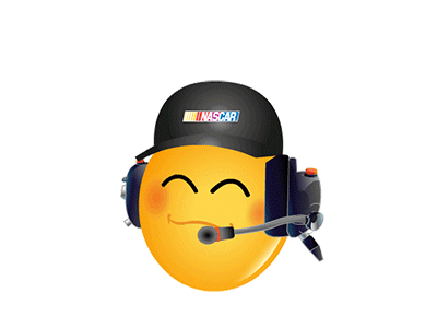 NASCAR emoji Radioman demirtshyan emoji face nascar radioman smiley zack