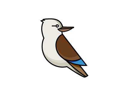 Kookaburra aussie australia bird design down fly illustration kookaburra logo melbourne under