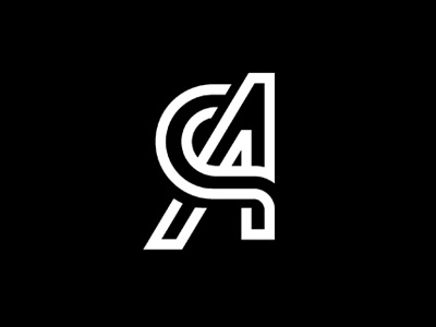 Rene Agudelo personal logo agudelo and black brand branding identity logo minimal monogram rene visual white