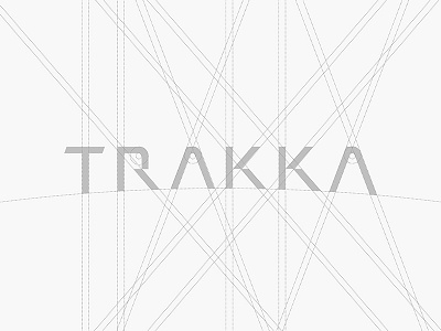 Trakka brand branding construction custom engeniering font logotype trakka typeface