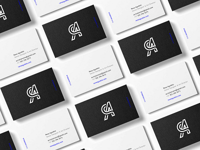Rene's business cards bc branding business cards design identity stationery studio visual