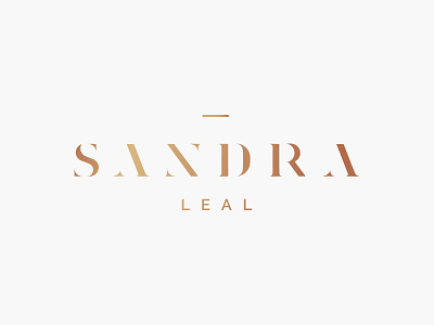 Sandra Leal bogota bronze colombia couture custom design fashion high logotype made melbourne typeface