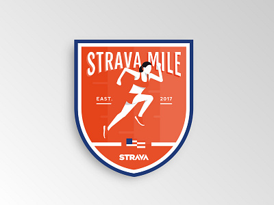 Strava Mile Badge badge berlin la logo london mark mile orange paris running sanfrancisco strava