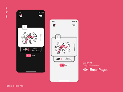 404 error page 008 404errorpage app dailyui dailyui008 design logo ui ux