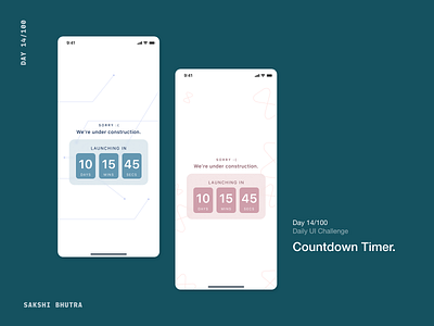 Countdown Timer 014 app countdowntimer dailyui dailyui014 design graphic design ui ux